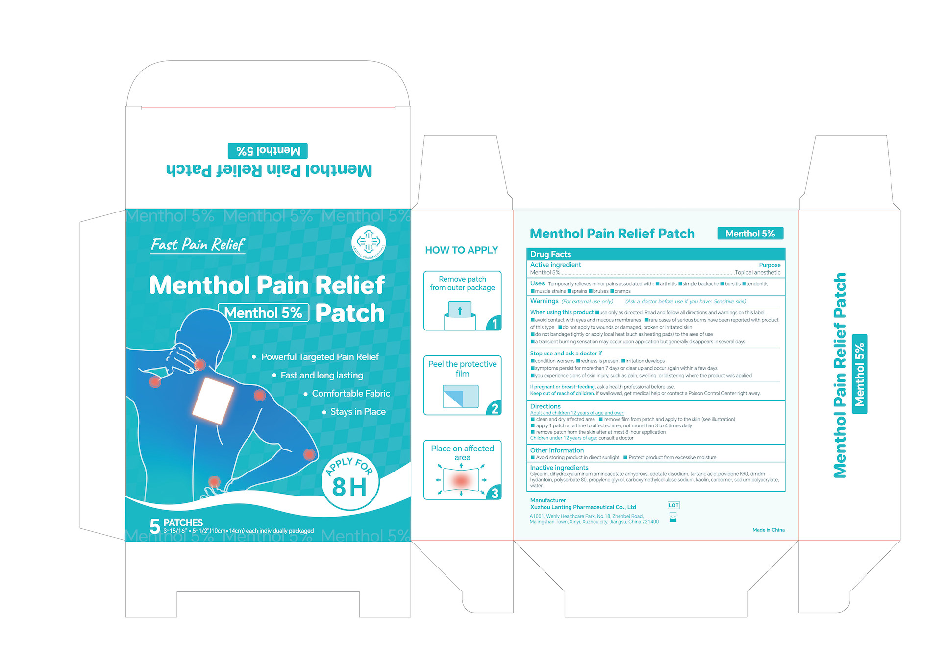 5% Menthol Pain Relief Patch